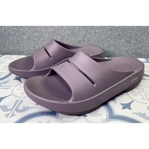 OOFOS OOahh Slide Women's Size 8 Recovery Sandals Purple Comfort